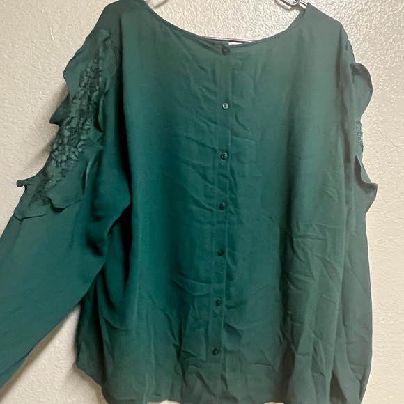 Maurices, Green Blouse, XXL, new - Picture 5 of 5